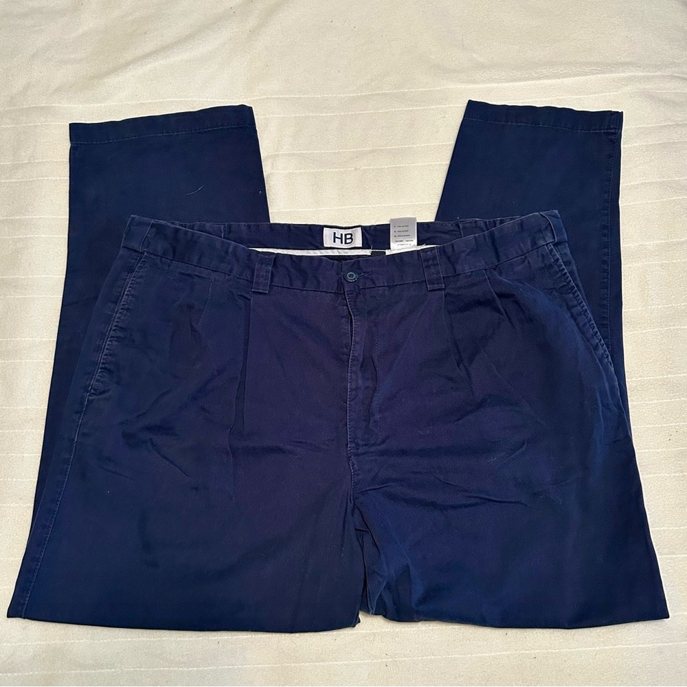 NEW LOWER PRICE!! Men's HB 42/32 casual navy blue slacks